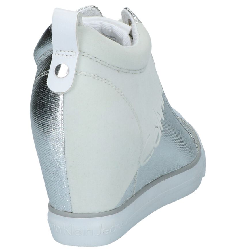 Sneakers met Sleehak Calvin Klein Rory Wit, , pdp