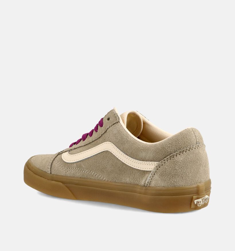 Vans Old Skool Baskets basses en Marron/Bordeaux pour femmes (377079)