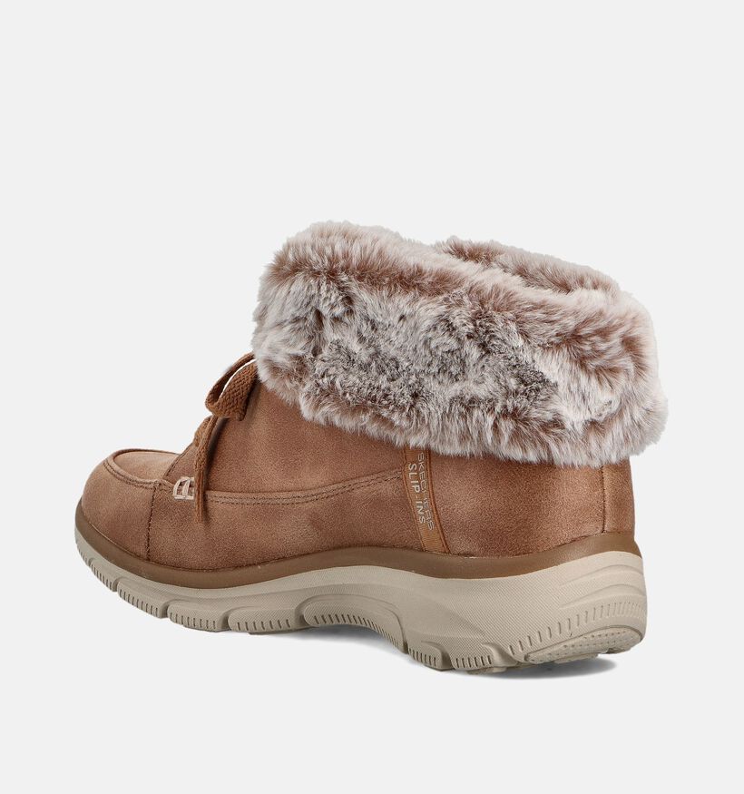 Skechers Easy Going Chilly Standards Boots à lacets en Cognac pour femmes (362127) - pour semelles orthopédiques