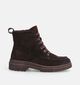 Tamaris Donkerbruine Boots met Veter en Rits voor dames (378929) - geschikt voor steunzolen