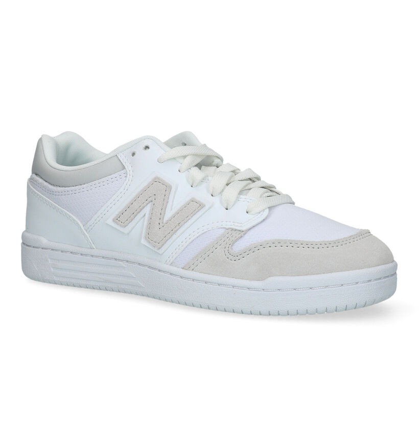 New Balance BB 480 Witte Sneakers voor dames (327399) - geschikt voor steunzolen