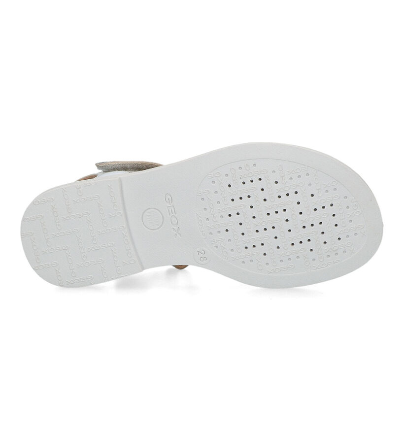 Geox Karly Sandales en Blanc pour filles (337697)