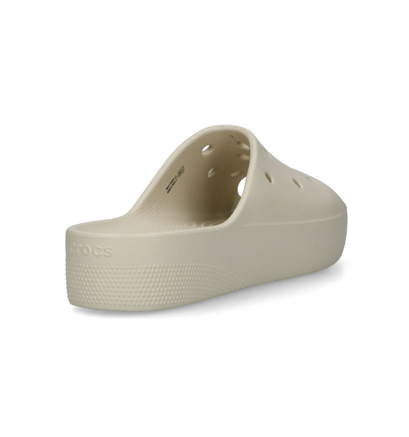 Crocs Classic Platform Beige Slippers voor dames (322210)