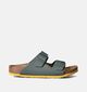 Birkenstock Arizona Nu-pieds en Vert Khaki pour filles, garçons (352234)