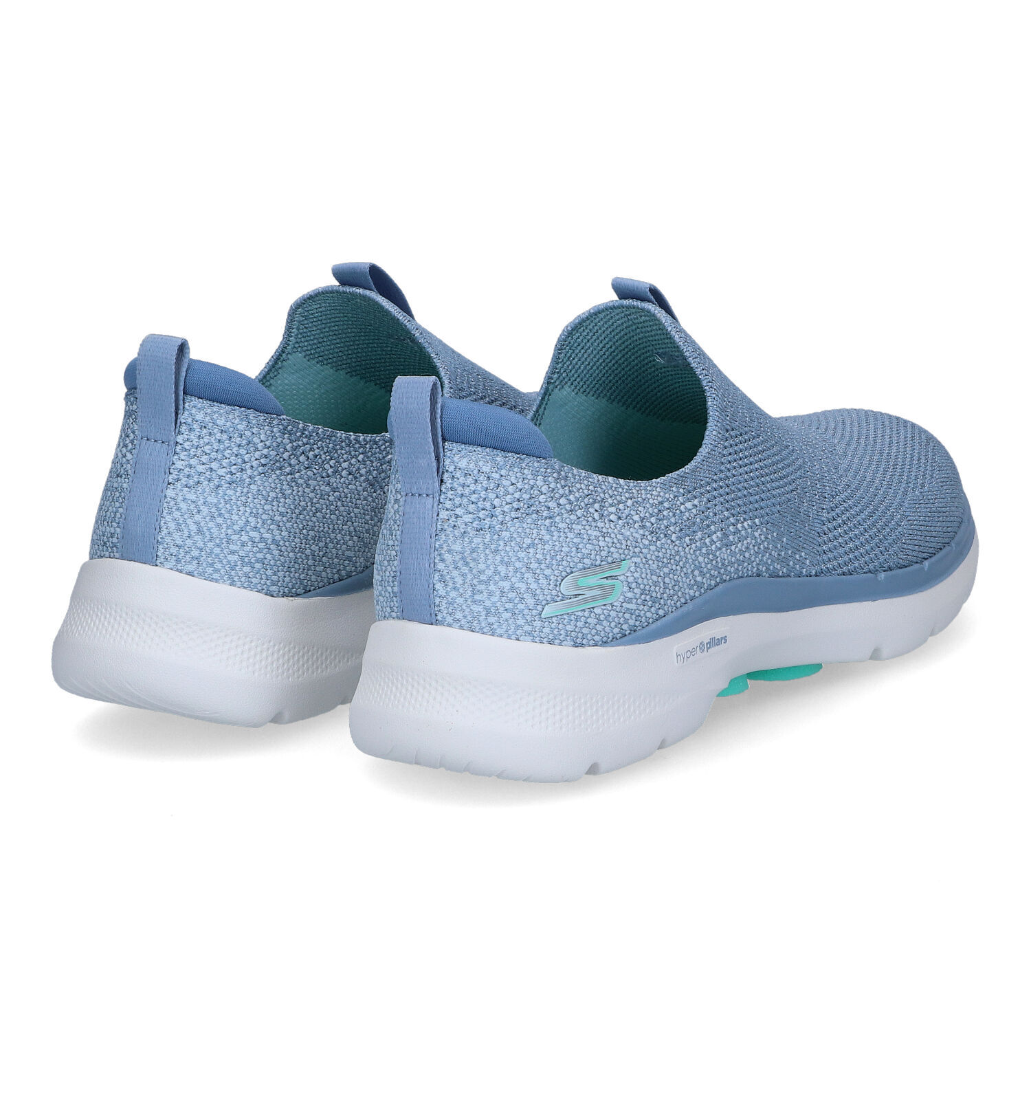 Skechers Go Walk 6 Glimmering Blauwe Sneakers Dames Sneakers Online op TORFS.BE