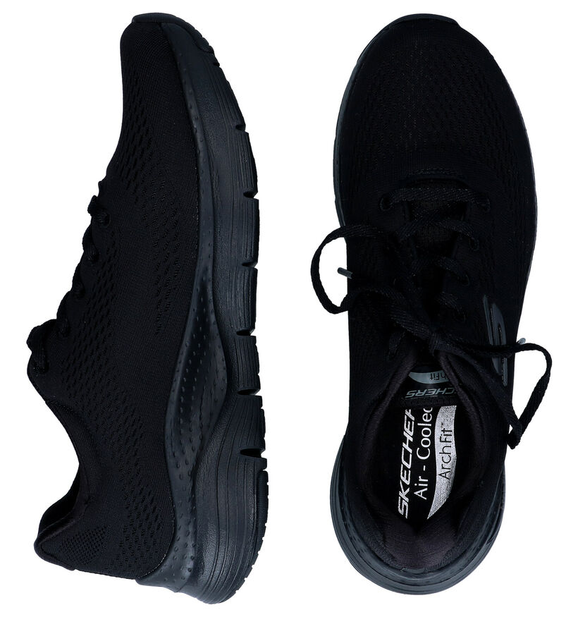 Skechers Arch Fit Big Appeal Baskets en Noir pour femmes (310636) - pour semelles orthopédiques