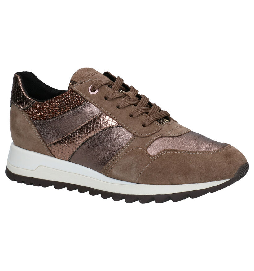 Geox Tabelya Chaussures à Lacets en Noir en cuir (278858)