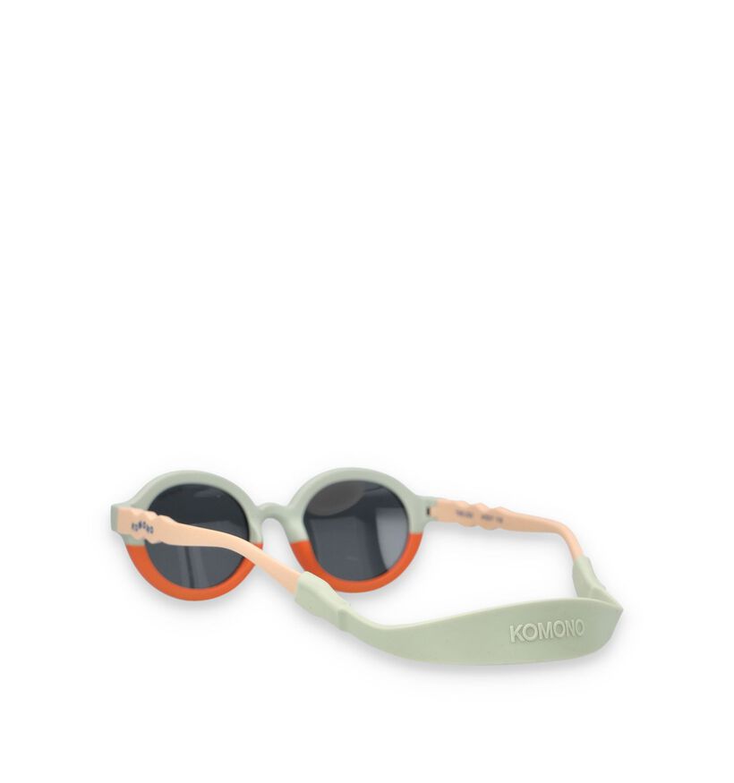 Komono Lou Sunny Triplets Lunettes de soleil en Vert/Orange pour filles, gar&ccedil;ons (371556)