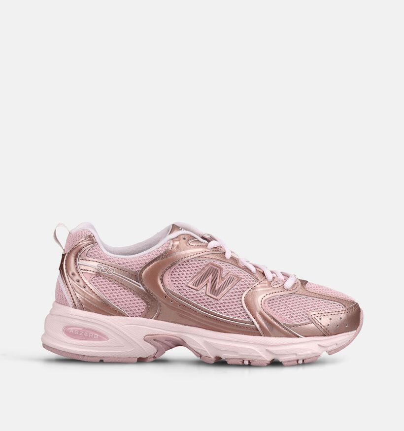 New Balance 530 Ros&eacute; Gouden/Lichtroze Sneakers voor dames (375009) - geschikt voor steunzolen