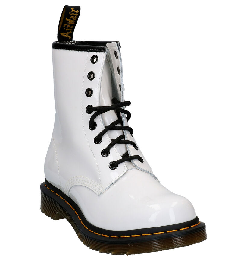 Dr. Martens 1460 Witte Boots in lak (284638)