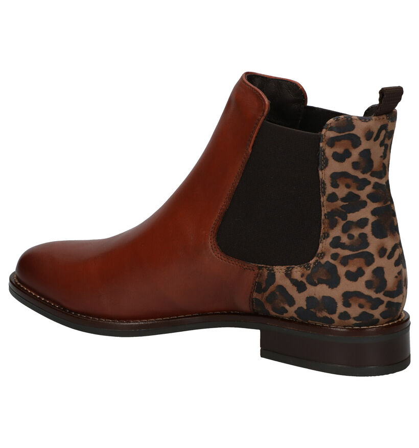 Gosh Cognac Enkellaarzen in daim (277841)