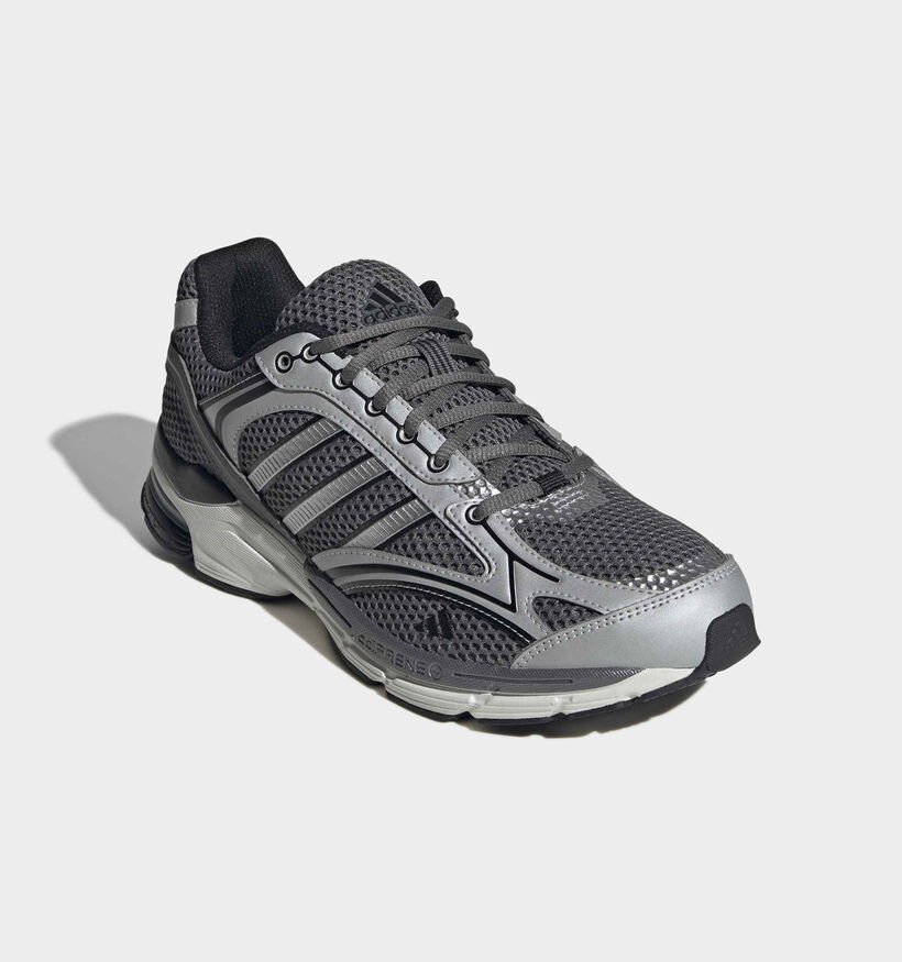 adidas Spiritain 2000 Baskets basses en Noir/Argent pour hommes (372952) - pour semelles orthop&eacute;diques