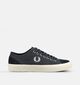 Fred Perry Hughes Canvas Suede Donkerblauwe Sneakers voor heren (375101)
