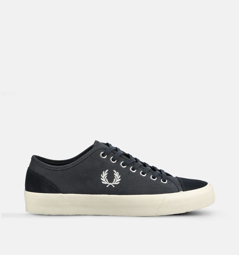 Fred Perry Hughes Canvas Suede Donkerblauwe Sneakers voor heren (375101)