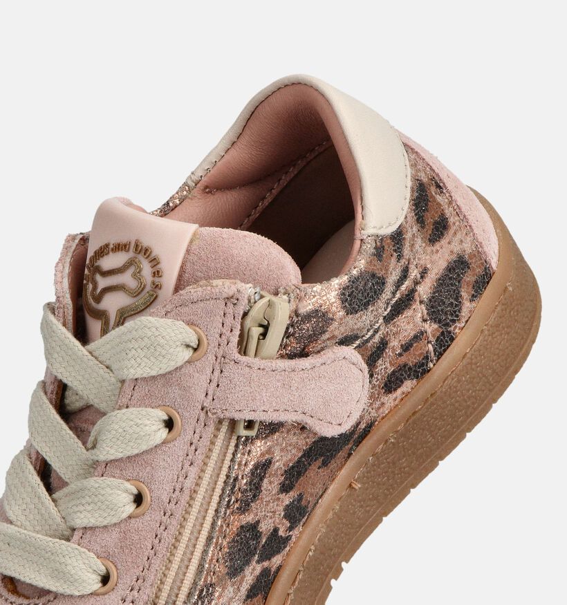 STONES and BONES Lemmi Roze Sneakers Leopard voor meisjes (362035) - geschikt voor steunzolen