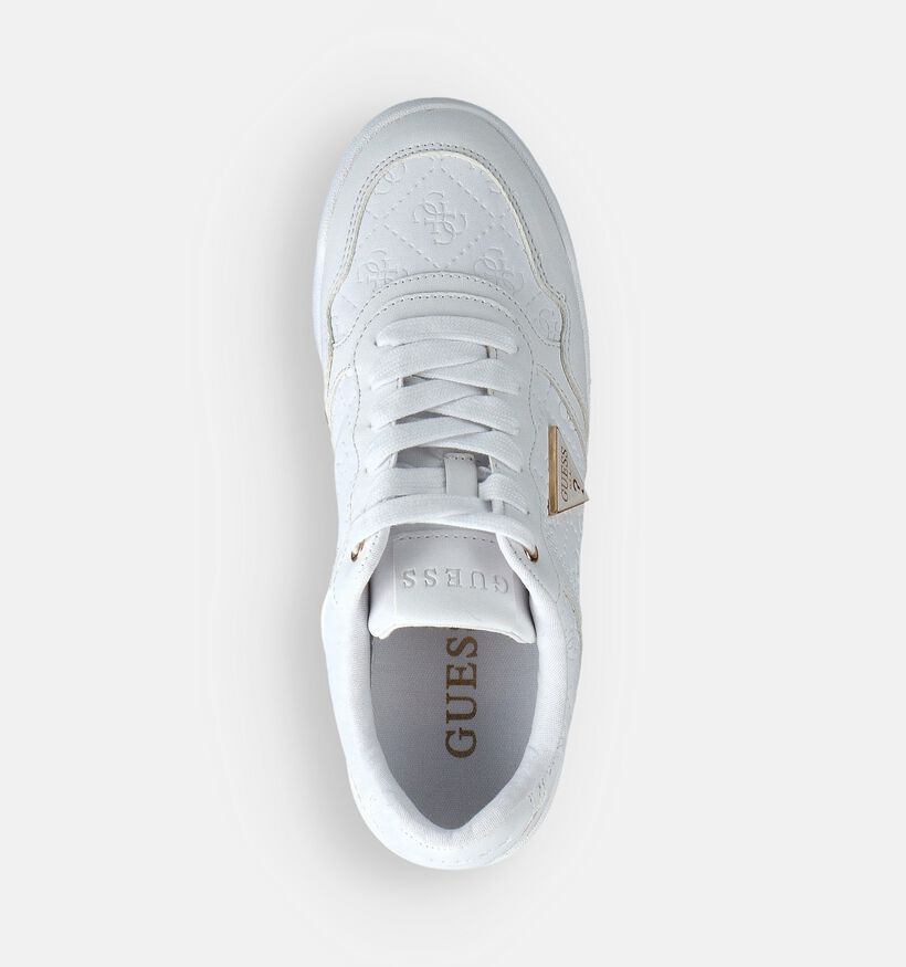 Guess Miram Baskets habillées en Blanc pour femmes (366541) - pour semelles orthopédiques