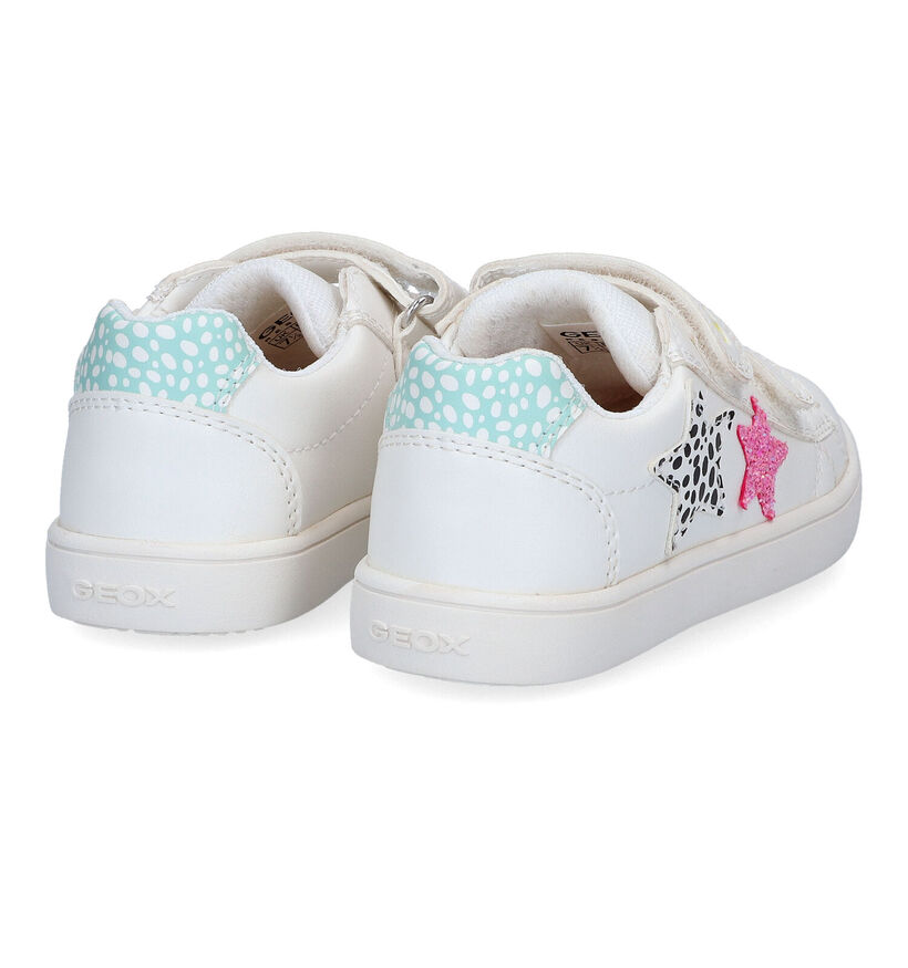 Geox Kathe Witte Velcroschoenen in kunstleer (311009)