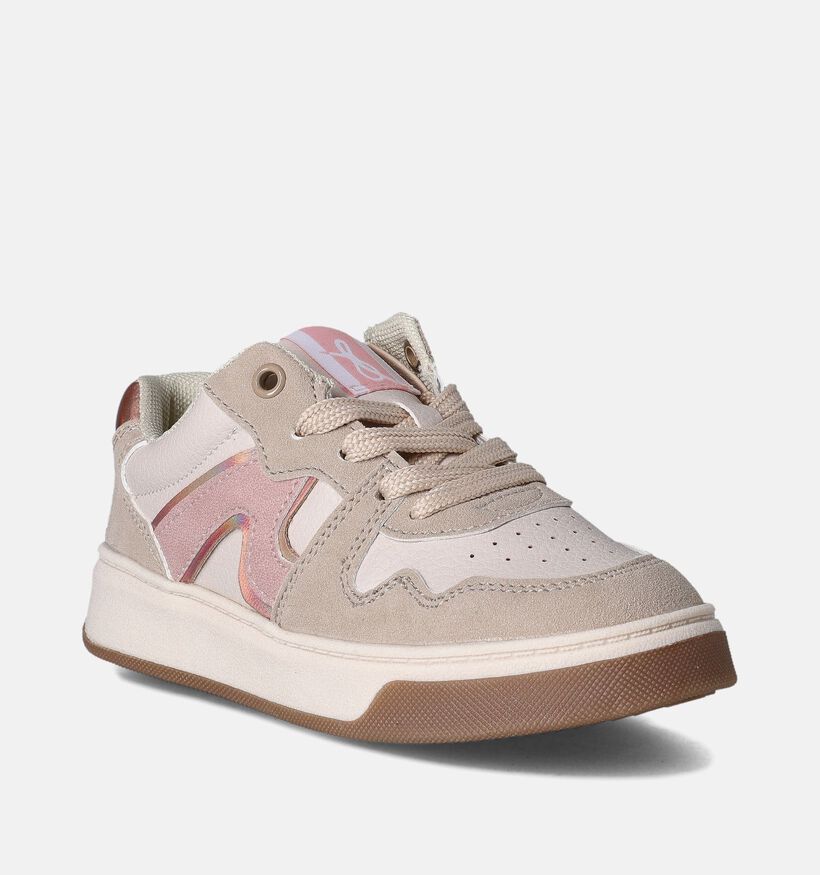 Milo & Mila Baskets basses en Beige pour filles (354175) - pour semelles orthopédiques