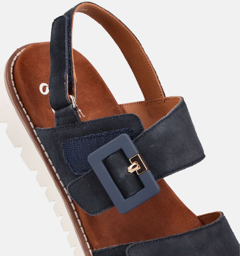 Ara Kent Sport S Sandales plates en Bleu fonc&eacute; pour femmes (370839)