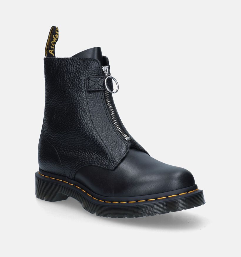 Dr. Martens 1460 Pascal Front Zip Boots en Noir pour femmes (343616) - pour semelles orthopédiques