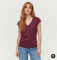 Vila Modala Lace Bordeaux T-shirt voor dames (378501)