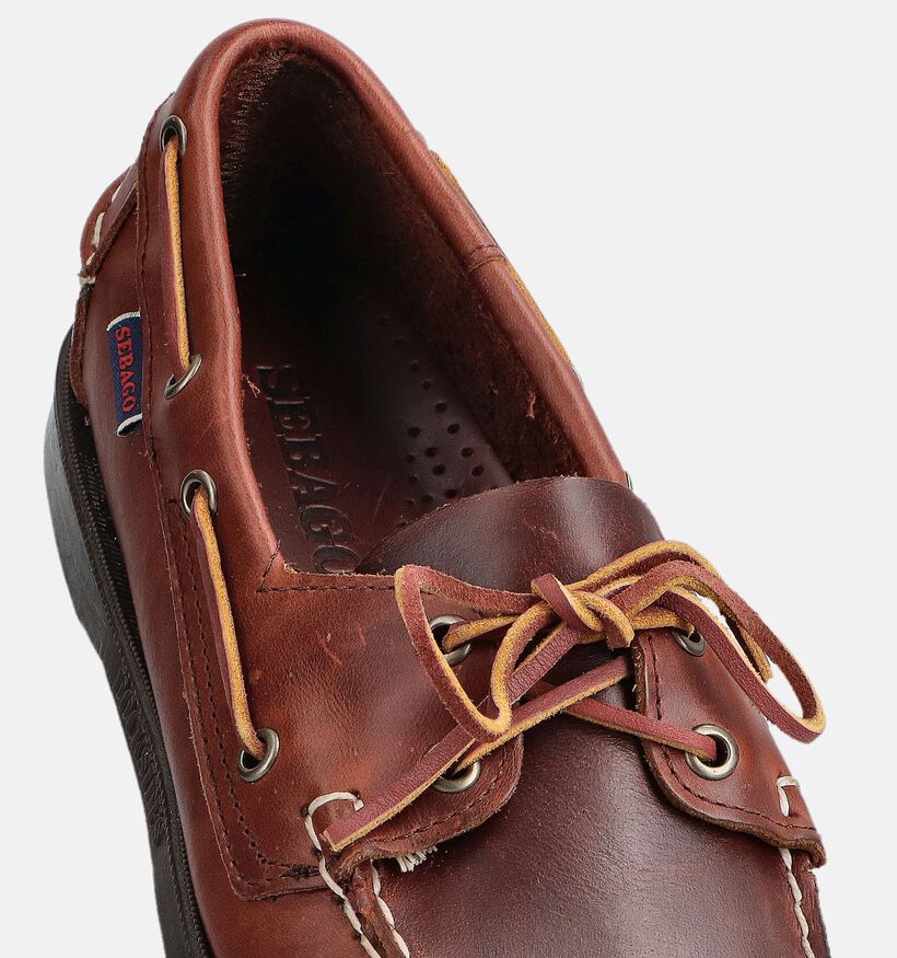 Sebago Dockside Portland Waxed Bruine Mocassins voor heren (363880)