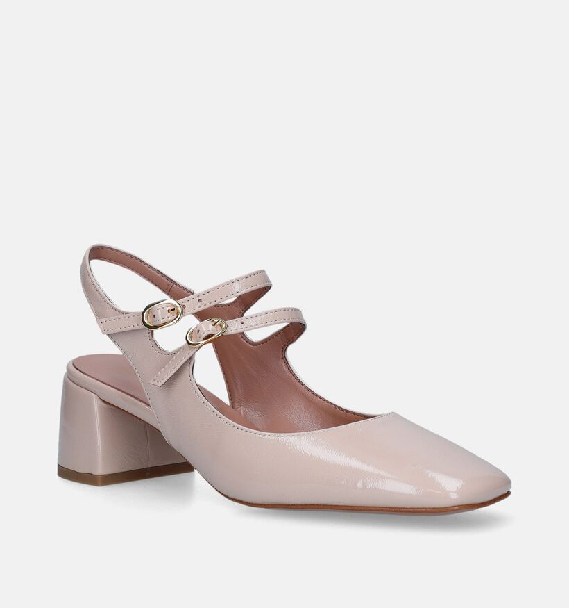 Les Autres Beige Slingback pumps voor dames (341196)