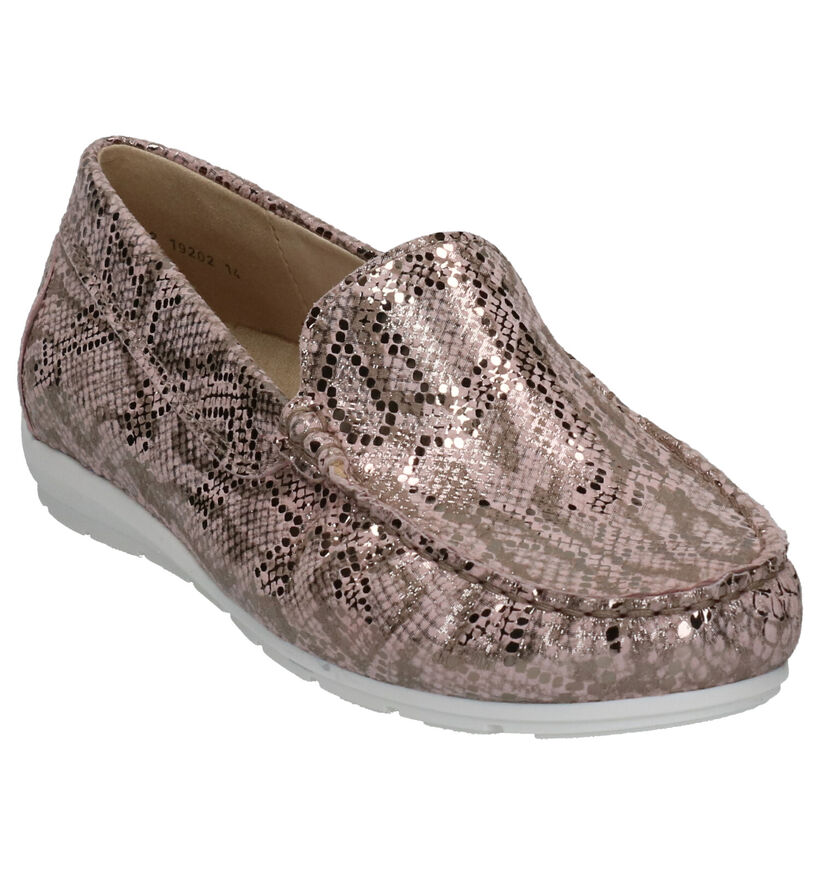 Ara Alabama Mocassins en Rose en cuir (272312)