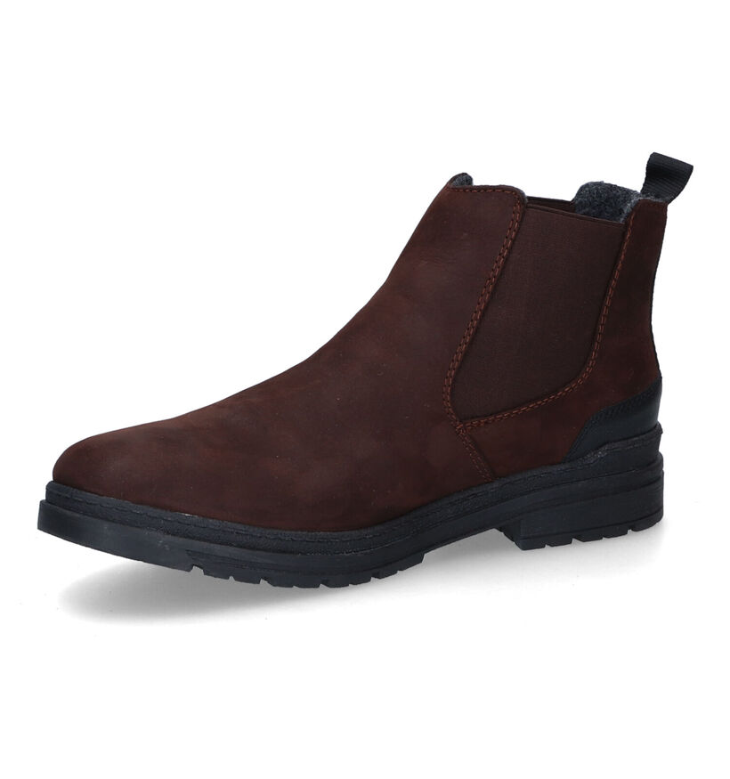 Rieker Bottines Chelsea en Brun foncé en nubuck (315591)