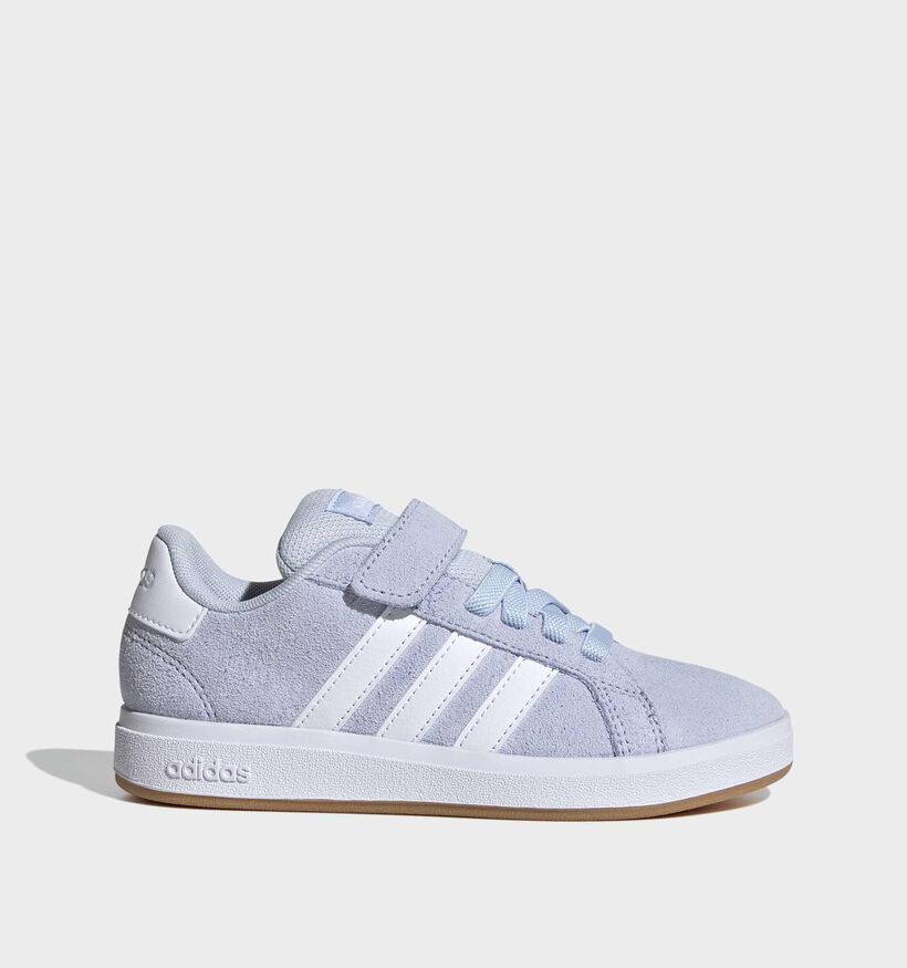adidas Grand Court Lichtblauwe Sneakers voor meisjes (366766)