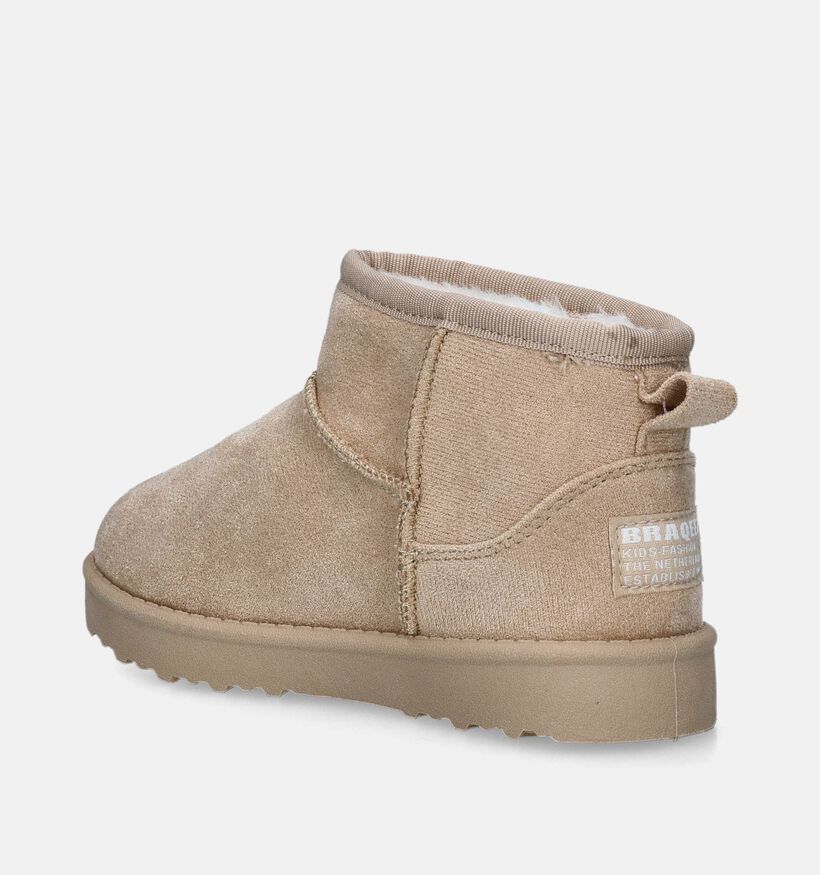 Braqeez Bottines Fourrées en Beige pour filles (359535)