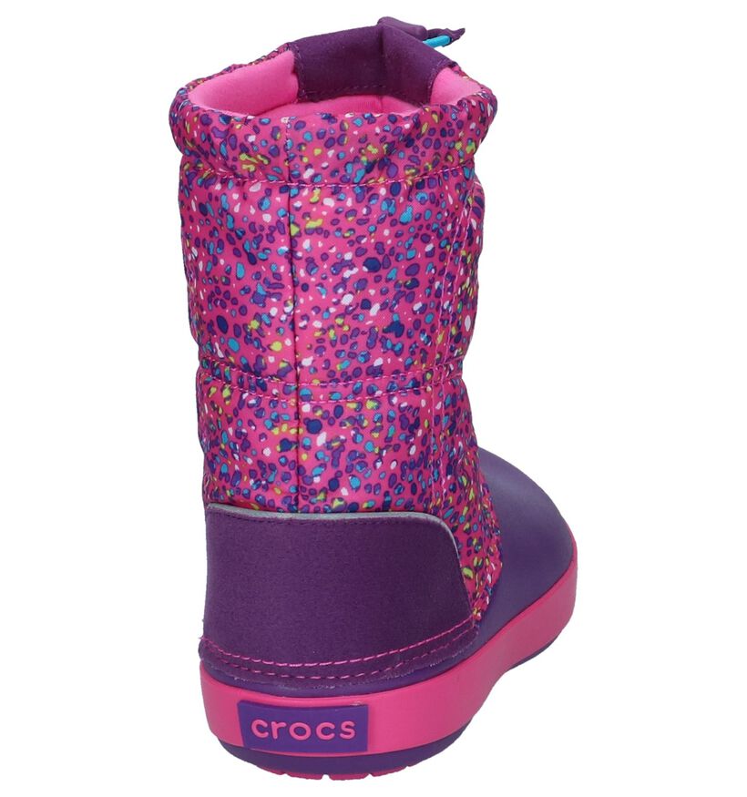 Crocs Crocband Lodgepoint Graphic Blauwe Snowboots in kunststof (224402)