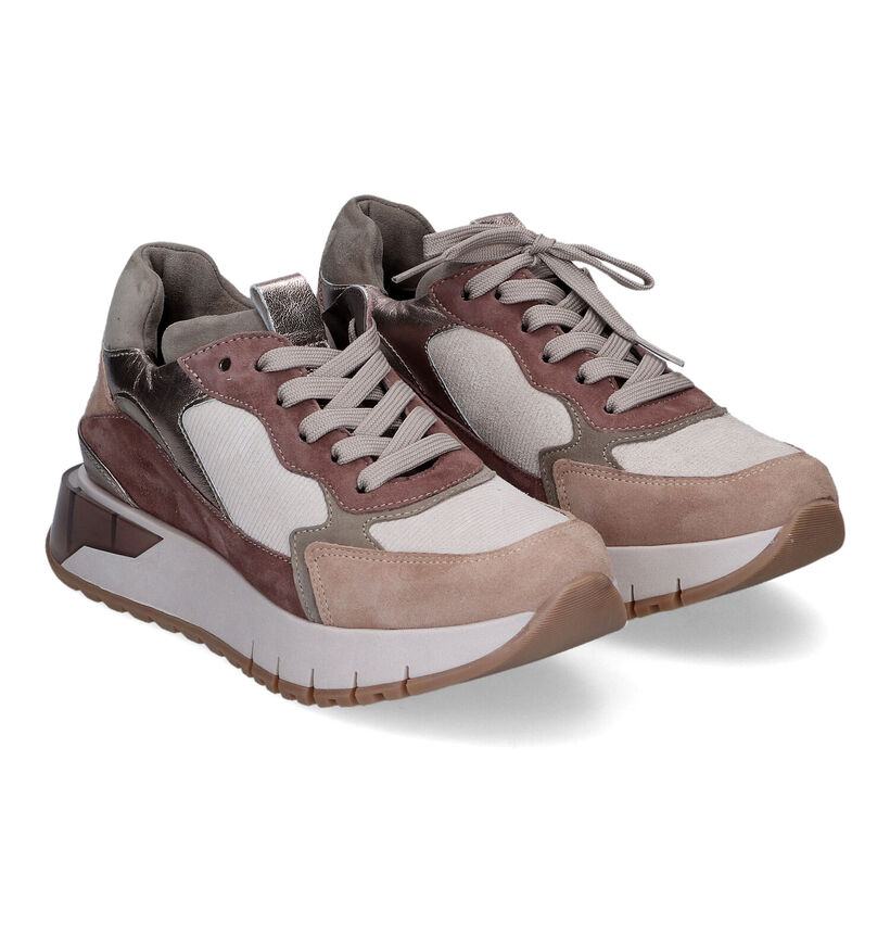 Softwaves Camel Sneakers in daim (316721)