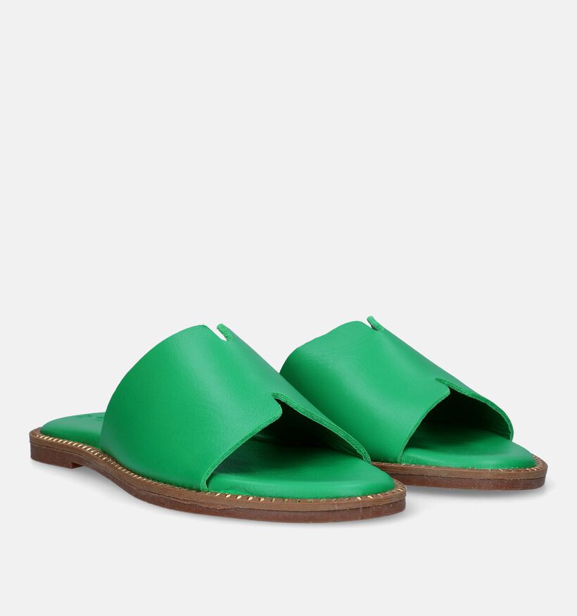 Tamaris Nu-pieds plates en Vert pour femmes (335495)