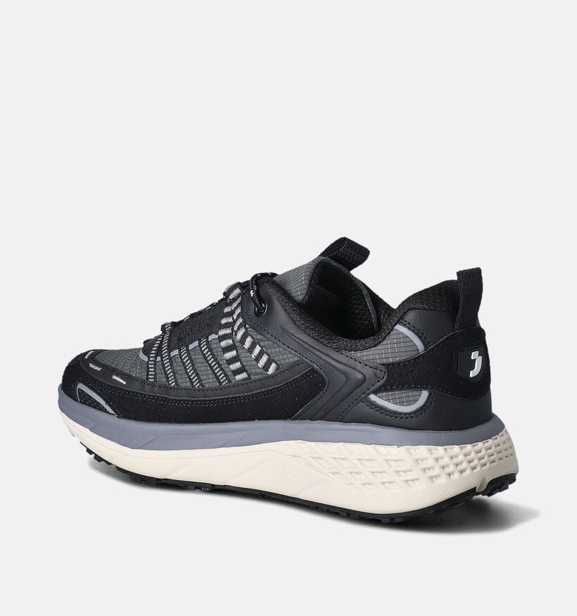 SJ Zwarte Sneakers voor heren (354031) - geschikt voor steunzolen