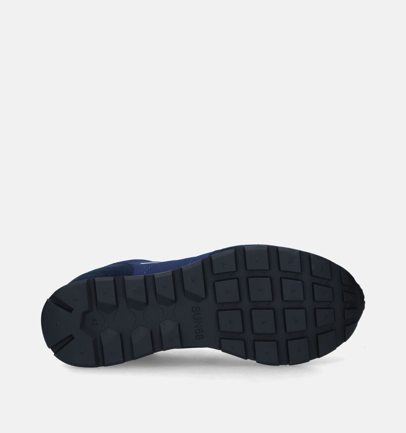 Sun 68 Tom Solid Blauwe Sneakers voor heren (345737) - geschikt voor steunzolen