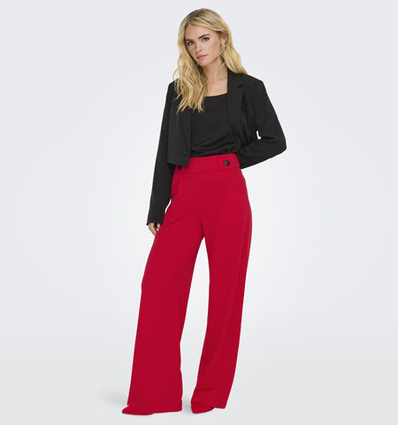 Wijde broek rood L32