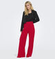 JDY Geggo Pantalon Large en Rouge L32 pour femmes (353659)