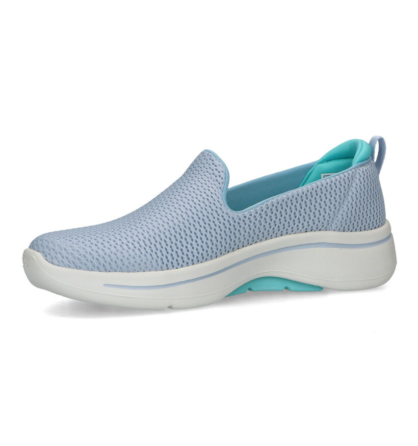 Skechers Go Walk Arch Fit Baskets Slip-on en Bleu pour femmes (319366) - pour semelles orthopédiques