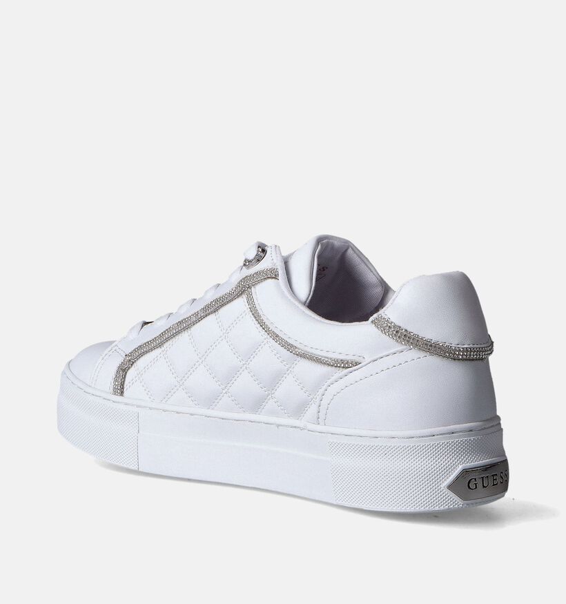 Guess Gratea Witte Veterschoenen voor dames (350429) - geschikt voor steunzolen