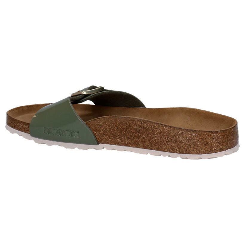 Birkenstock Madrid Rode Slippers in kunstleer (322644)