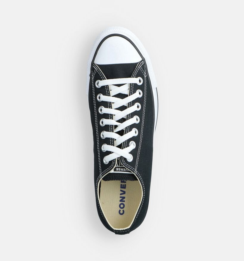 Converse Chuck Taylor All Star OX Baskets en Noir pour hommes (368340) - pour semelles orthop&eacute;diques