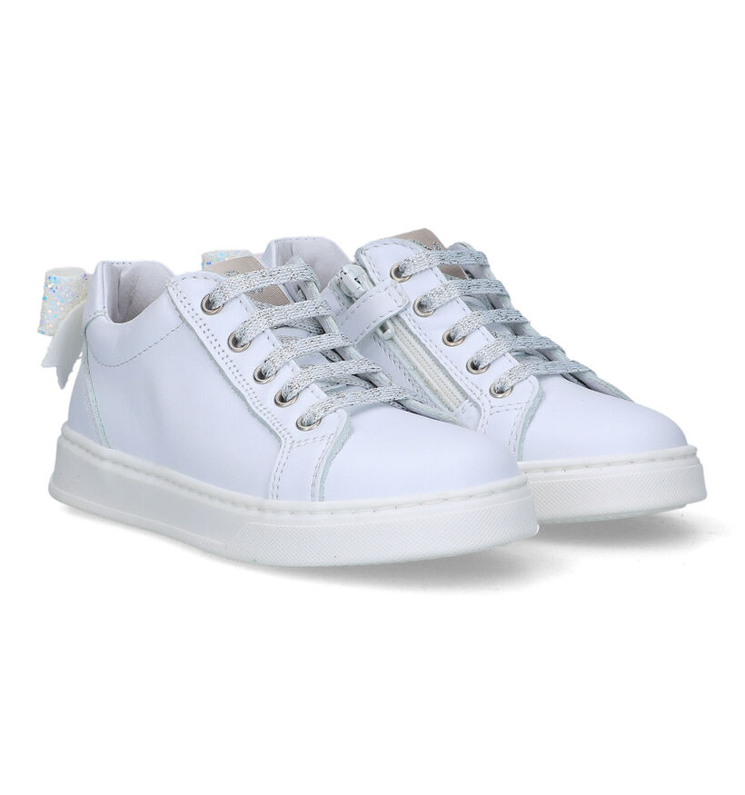 Lunella Baskets basses en Blanc pour filles (320453) - pour semelles orthopédiques