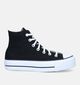 Converse Chuck Taylor All Star Plateform Zwarte Sneakers voor dames (335193)