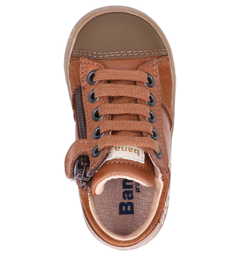 Bana & Co Cognac Hoge Schoenen in leer (257323)