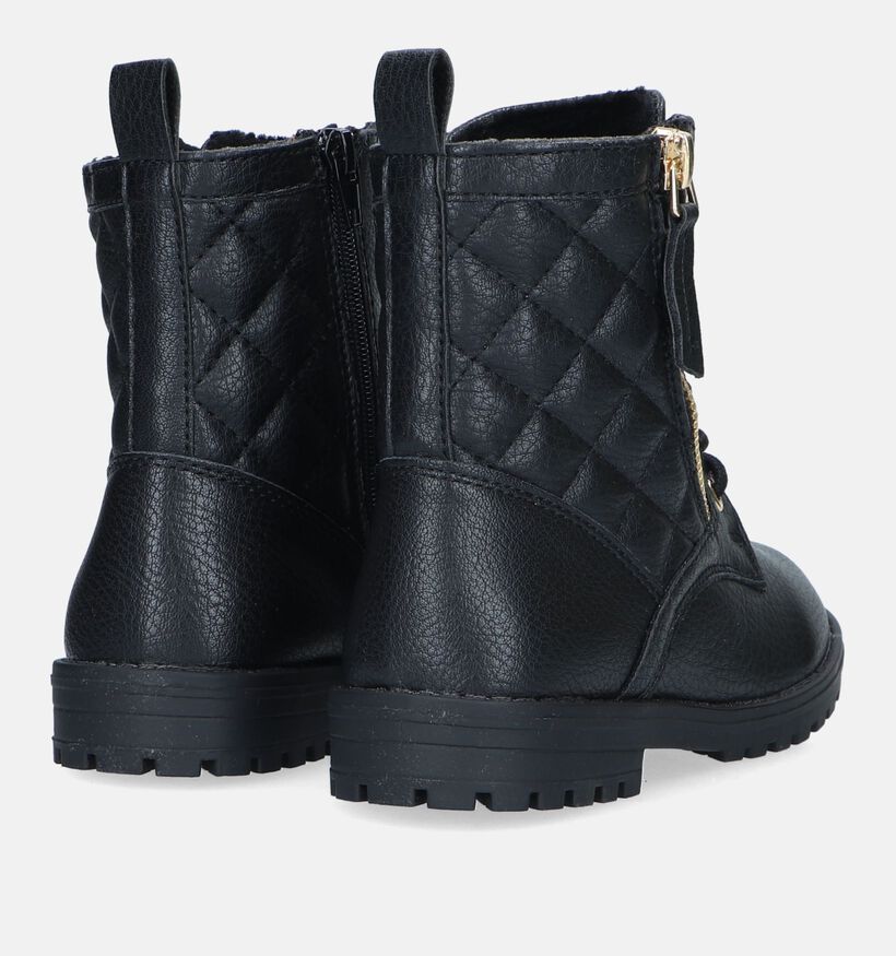 Milo & Mila Bottines robustes en Noir pour filles (329499)
