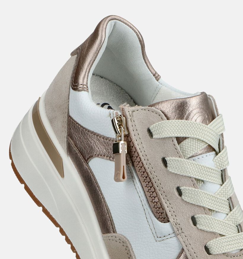 Ara Garda Baskets habill&eacute;es en Beige pour femmes (370834) - pour semelles orthop&eacute;diques