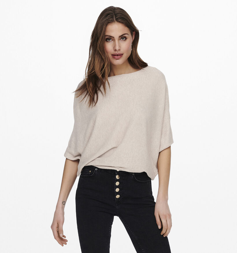 JDY New Behave Pull batsleeve en Écru pour femmes (335407)