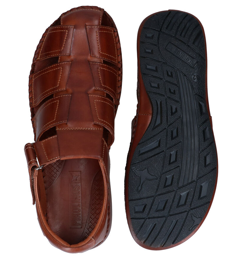 Pikolinos Cognac Sandalen in leer (308024)