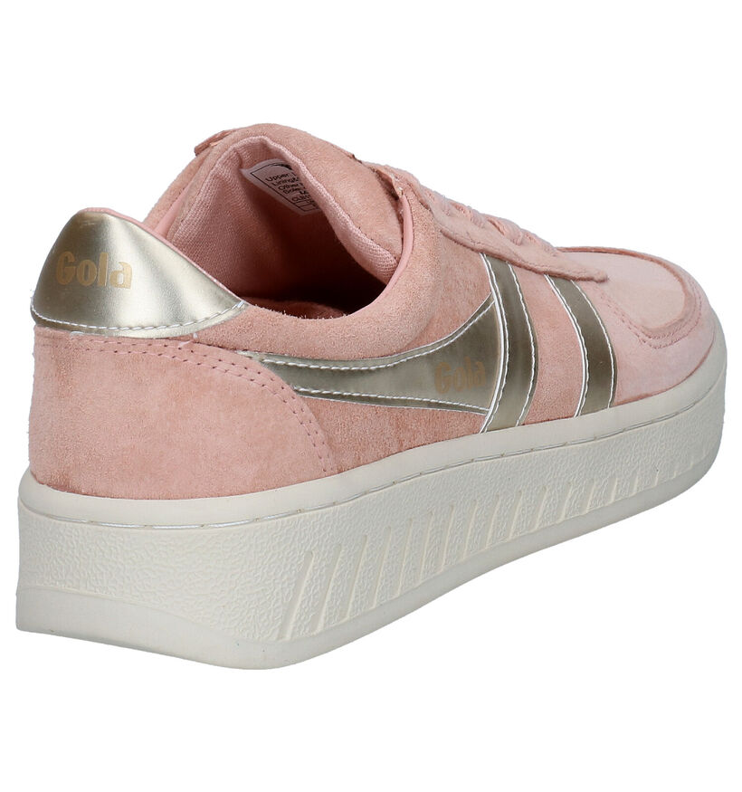 Gola Grandslam Pearl Roze Sneakers in nubuck (289183)